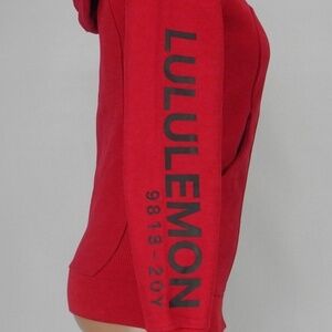 LULULEMON Scuba Hoodie 20 Year Anniversary-Red Size 6-LTD Edition-Worn 1x